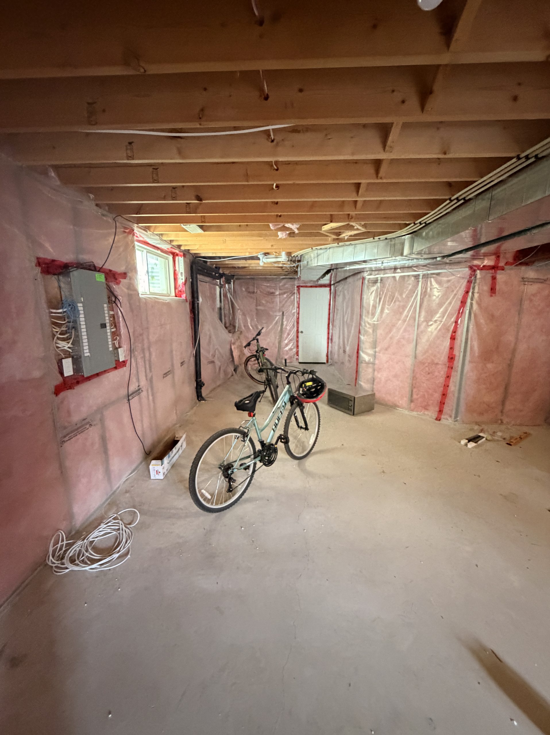 before photo of basement